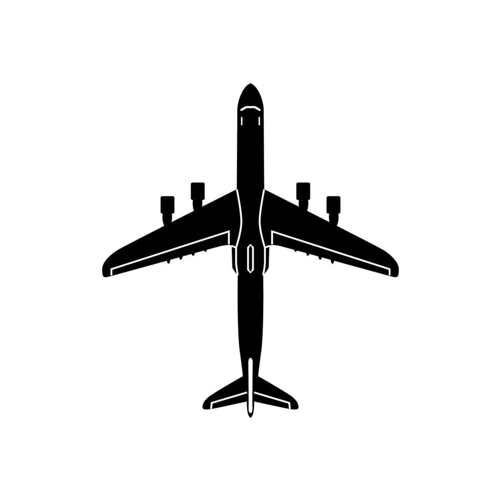 Airplane silhouette vector design