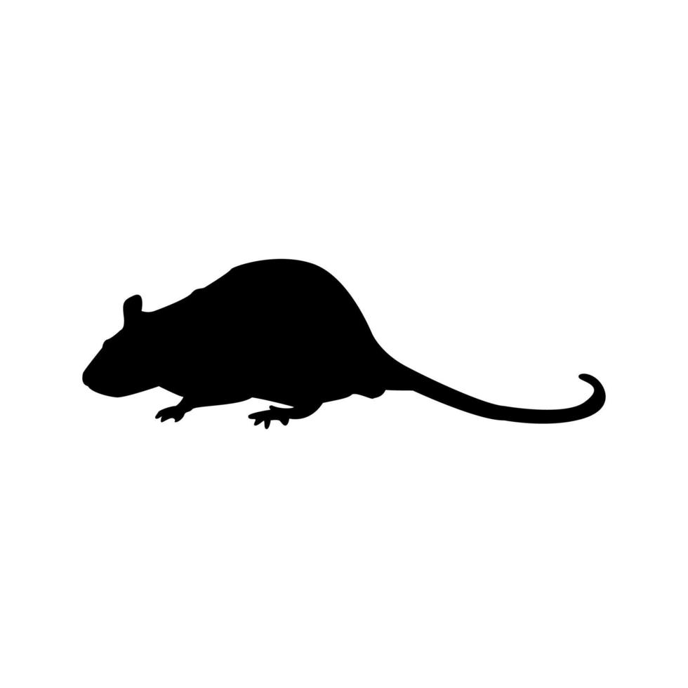Rat silhouette vector design