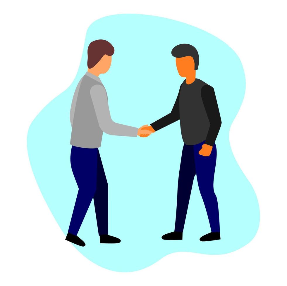 Vector illustration design of people shaking hands