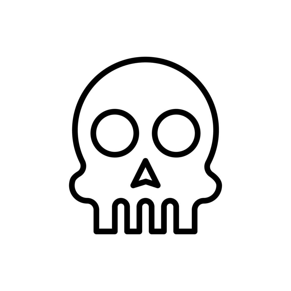 Skull vector design with lines