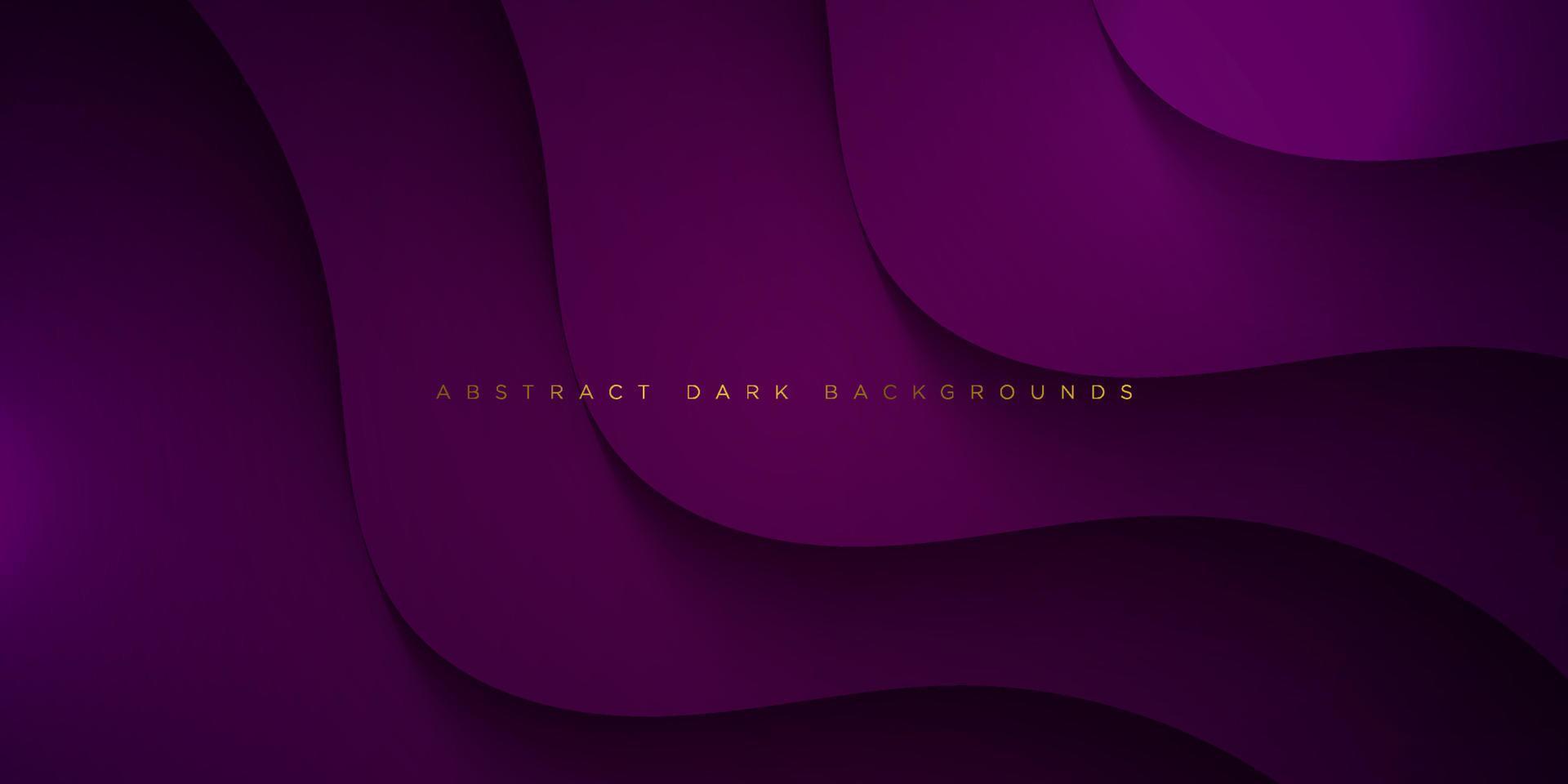 Abstract realistic dark purple wave fluid emboss shape 3d background.Eps10 vector