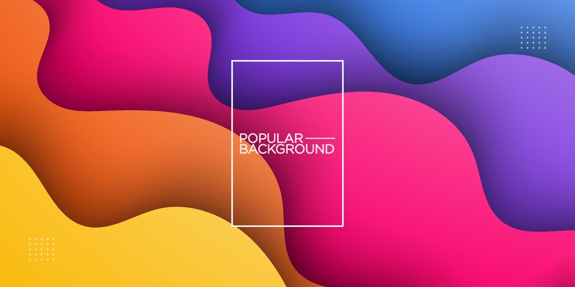 diseño de fondo de onda colorido fondo abstracto amarillo, naranja, púrpura y azul. eps10 vector