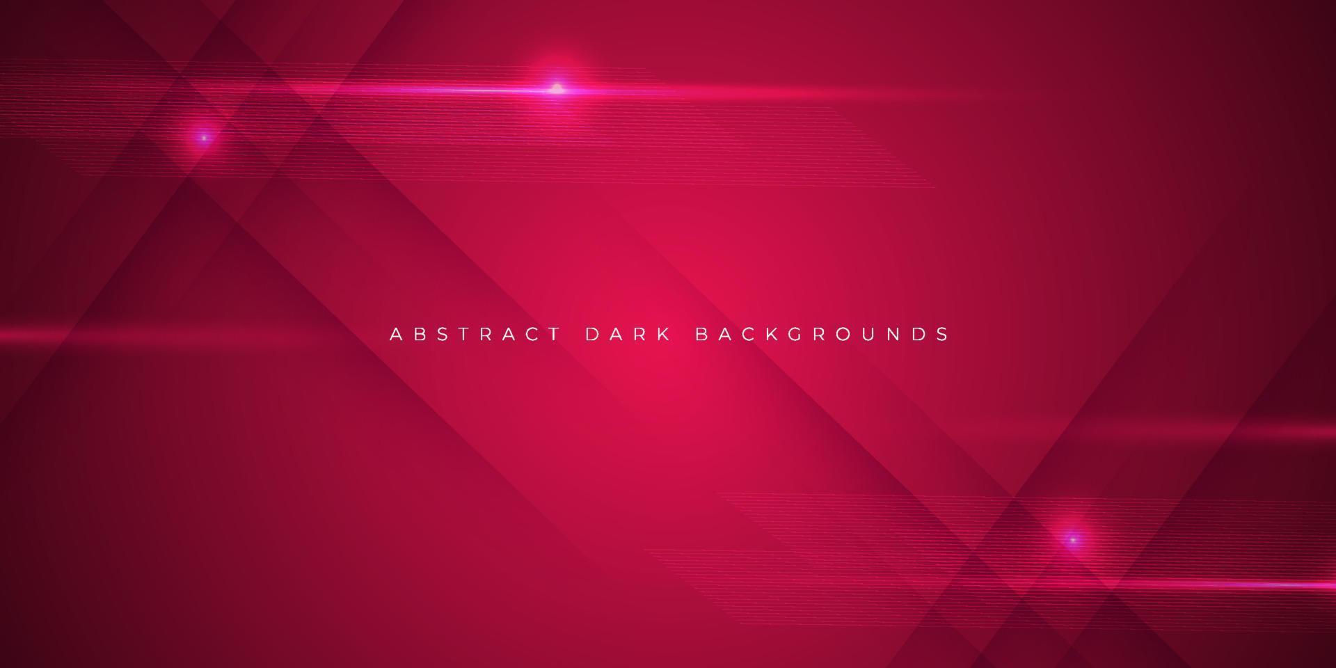 abstract minimal red background with glowing and shadow cross line. Dark design with lights. Red futuristic wallpaper.Eps10 vectror vector