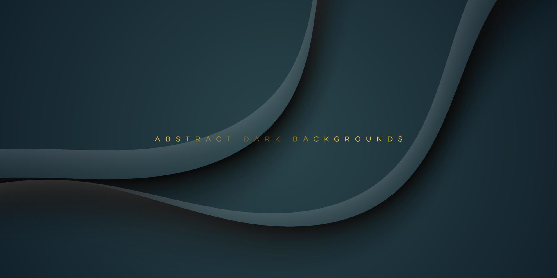 Abstract realistic dark gray wave fluid emboss shape background.Eps10 vector