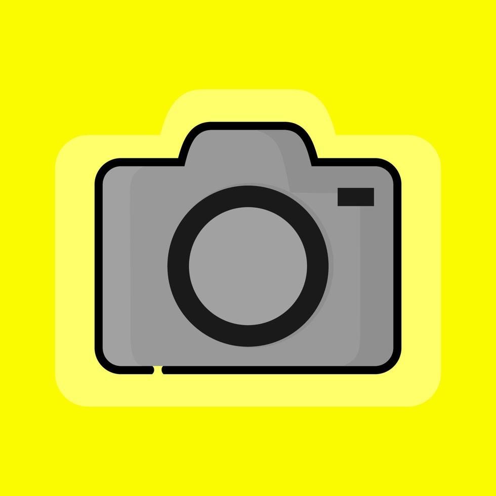 Digital photo icon vector design in doodle style