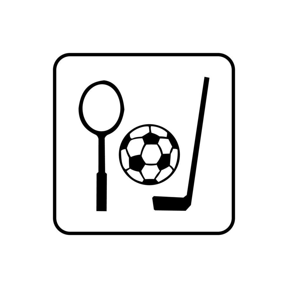 Sports equipment icon vector design