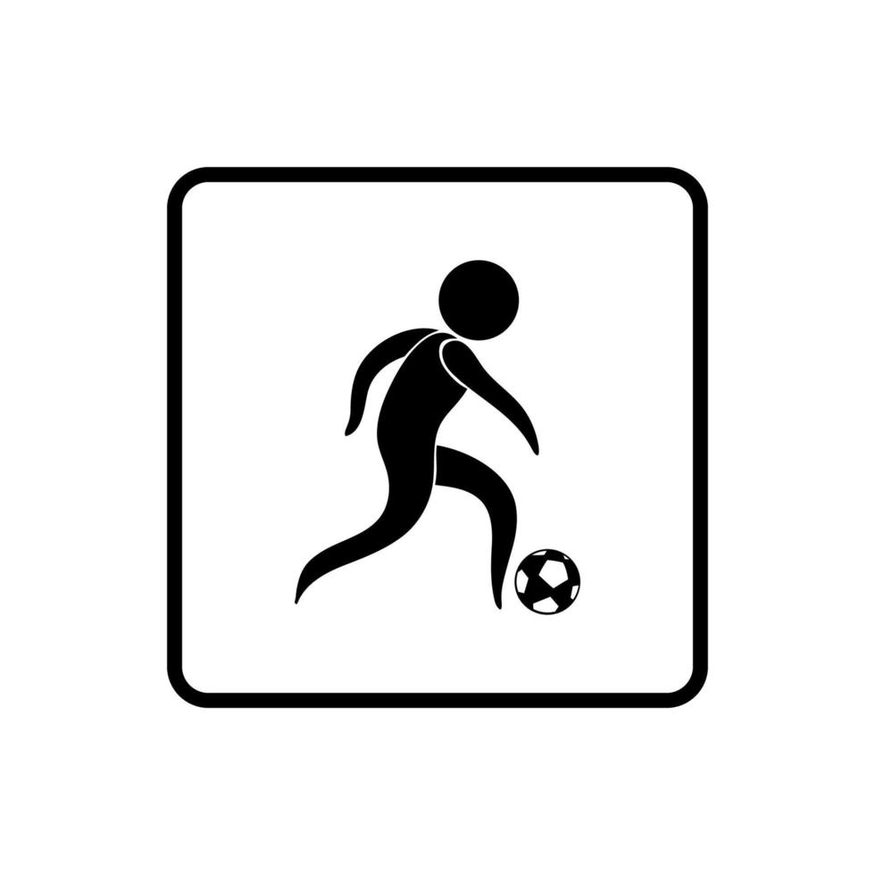 diseño de vector de icono de deporte de fútbol