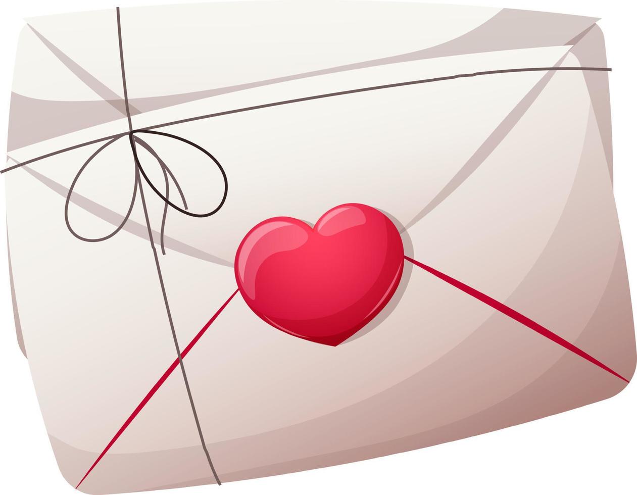 Bunch of love letters, white envelopes with hearts isolated vector