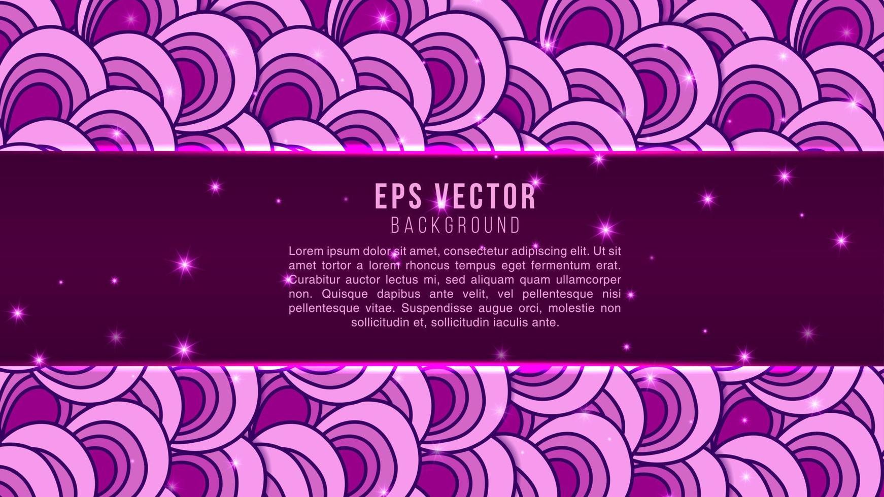 Purple Doodles elements background with fluid gradient. Dynamic shapes composition vector