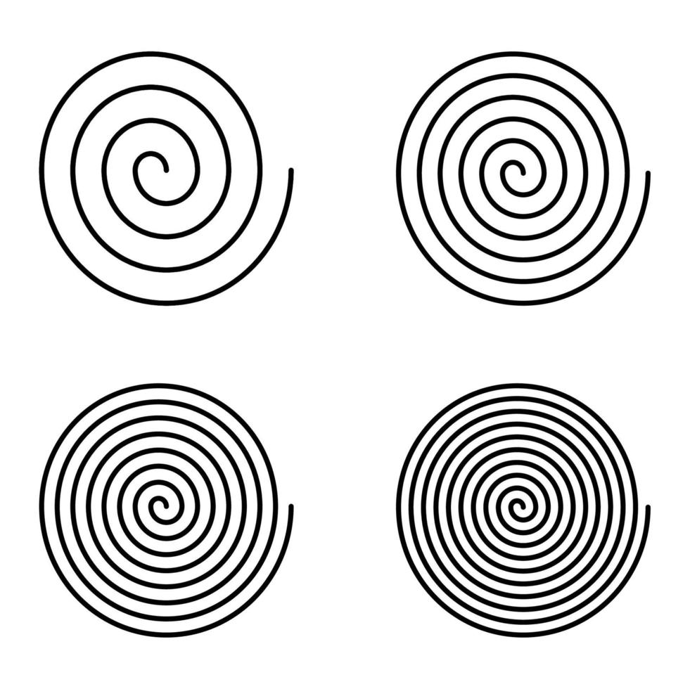 diseño vectorial en espiral vector