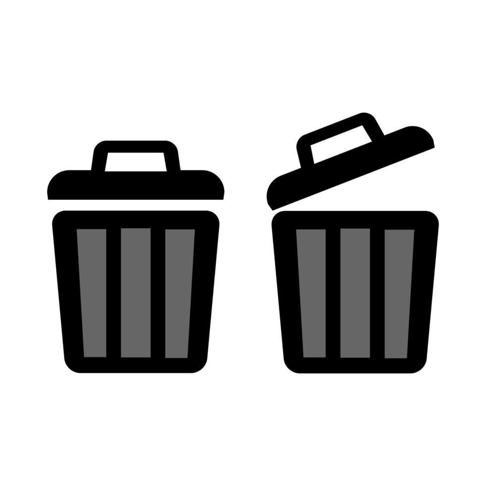 Garbage can vector design