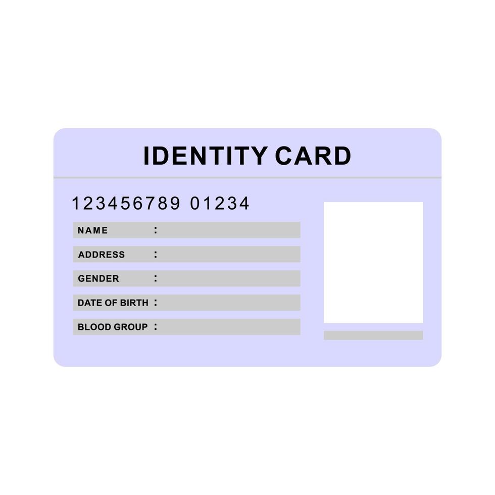 ID card illustration vector design