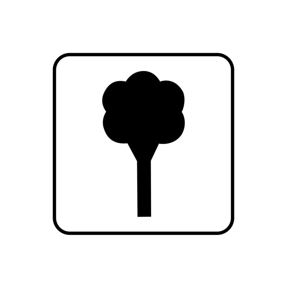 diseño de vector de icono de árbol