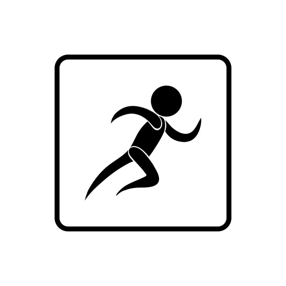 diseño de vector de icono de pista de atletismo