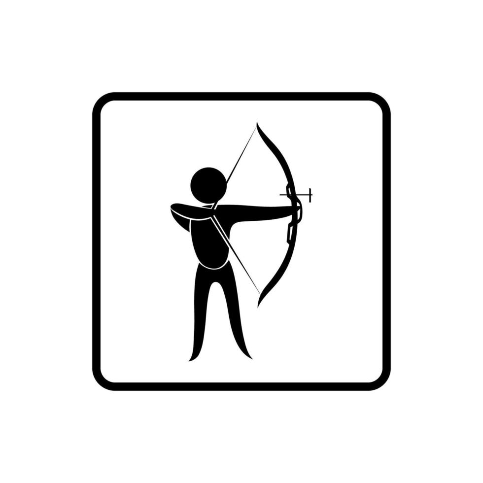 Archery branch icon vector design