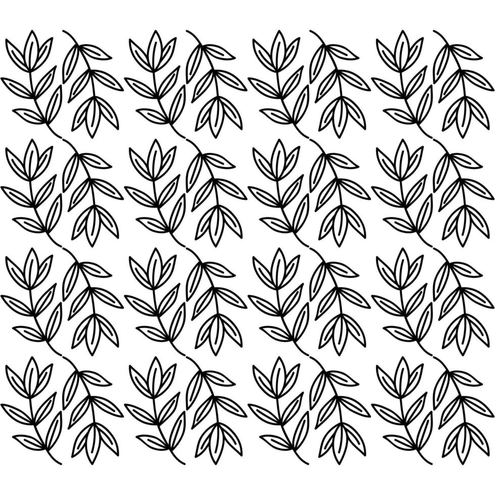 Background vector design with leaf pattern