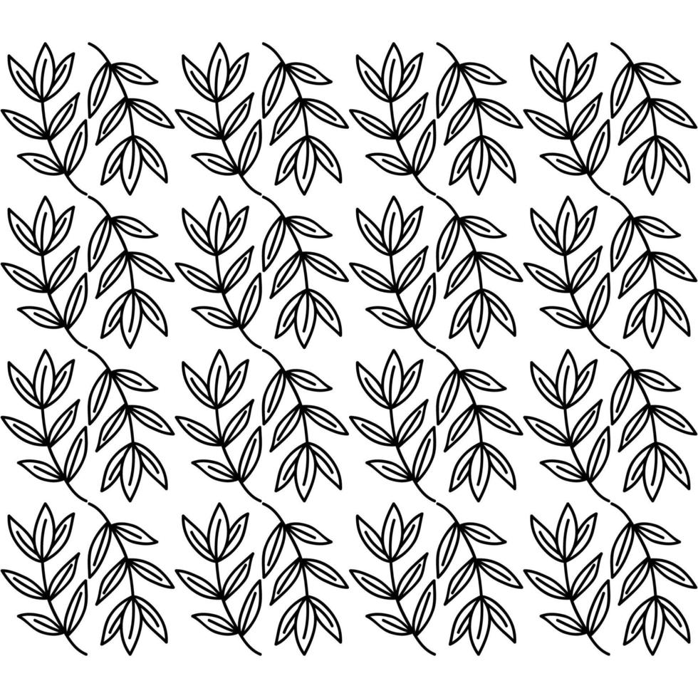 Background vector design with leaf pattern