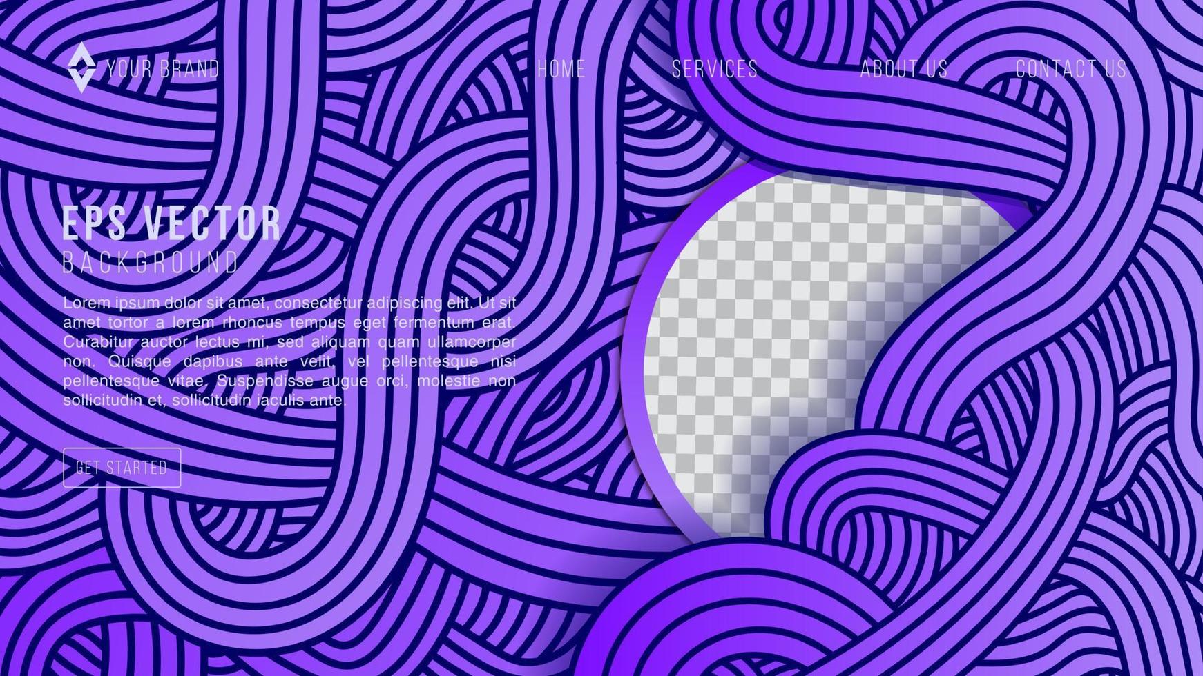 Blue Doodle Web Design Abstract Background EPS Vector For Website, Landing Page, Home Page, Web Page