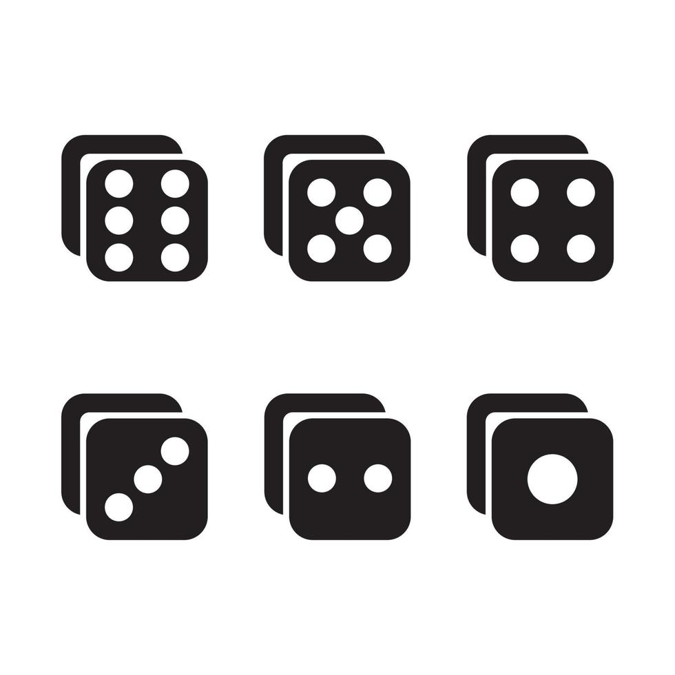 Dice icon vector design