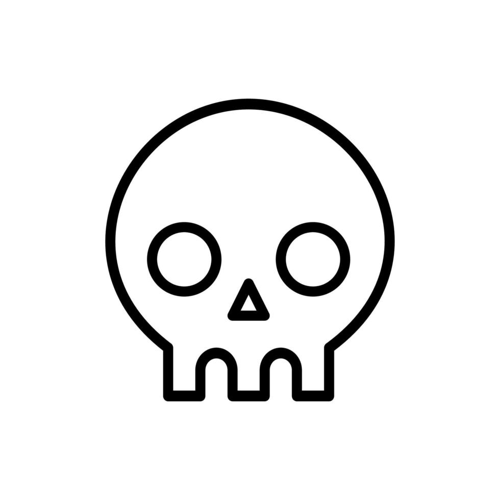 Skull vector design with lines
