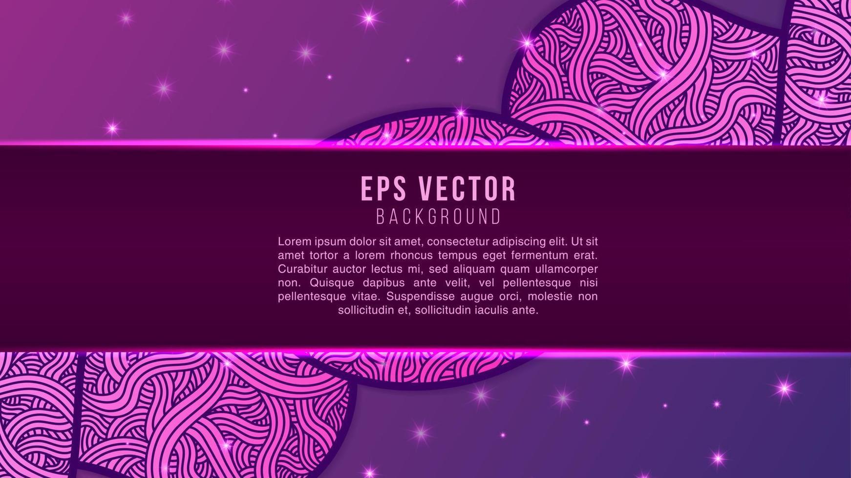 Purple Doodles elements background with fluid gradient. Dynamic shapes composition vector