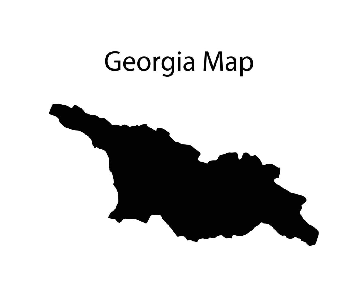 georgia mapa silueta vector ilustración