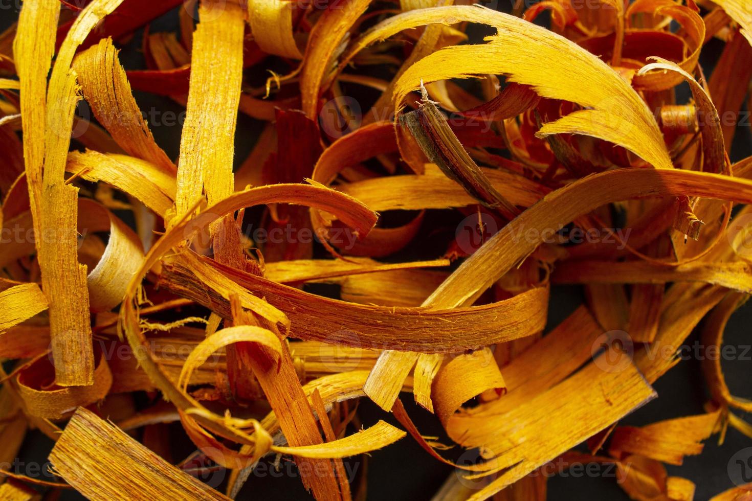 seasoning Cinnamon sticks and Cinnamon Slice, isolated on black background photo