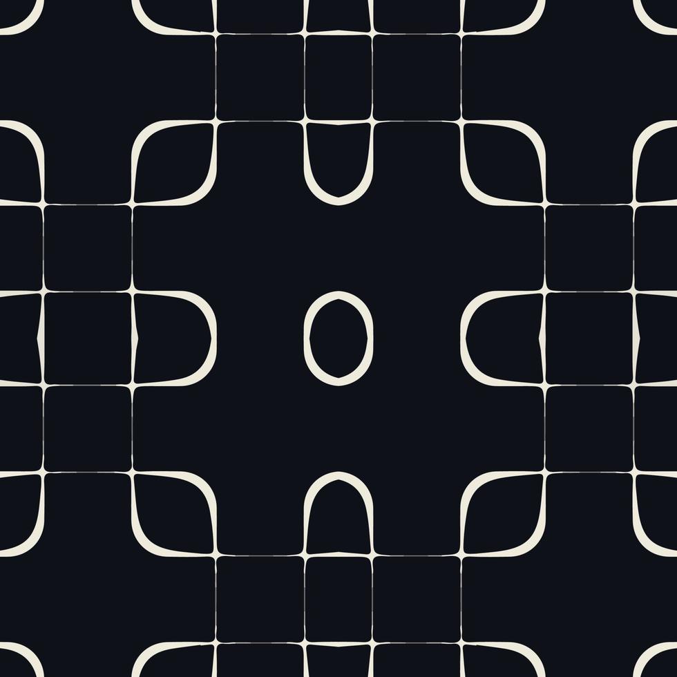 Fabric textile black and white line graphic shape seamless pattern. Abstract geometric antique vintage retro style. Art print vector design for textile, wallpaper, clothing, backdrop, tile, background
