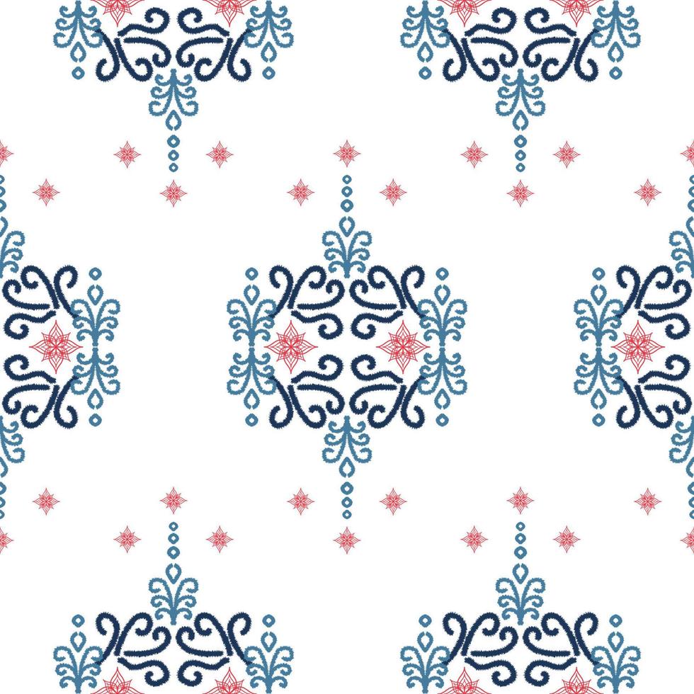 Fondo de textura de patrones sin fisuras abstracta de porcelana antigua elegante adornado. estilo geométrico étnico tribal vintage retro moderno. tela textura textil patrones sin fisuras telón de fondo arte impresión vector. vector