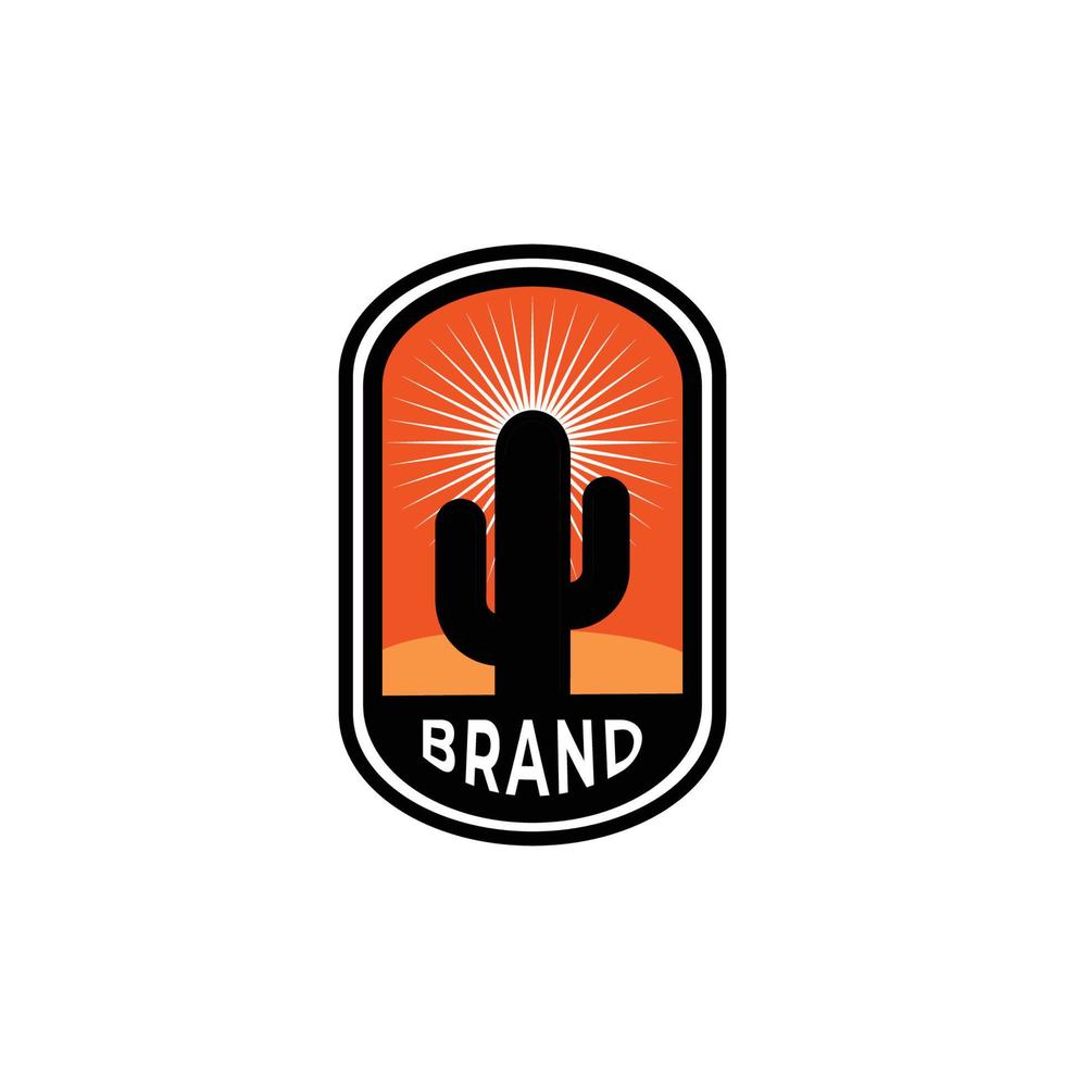 Badges Cactus Logo vector