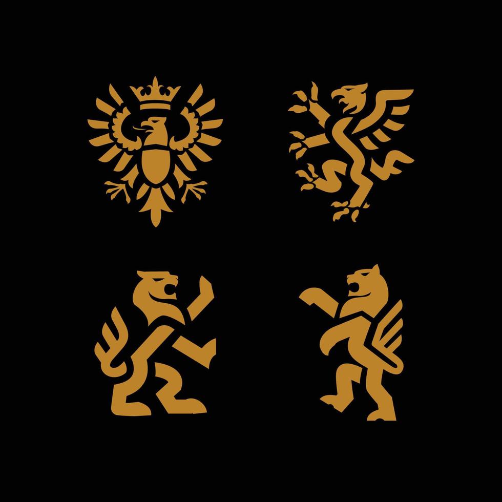 Ser Badges Heraldic Logo vector