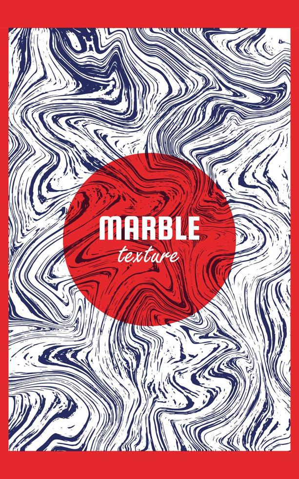 Abstract marble pattern, watercolor pattern, wood texture, aqua ink painting background. Navy and Red colours. Trendy textile, fabric, wrapping. Vector Illustration