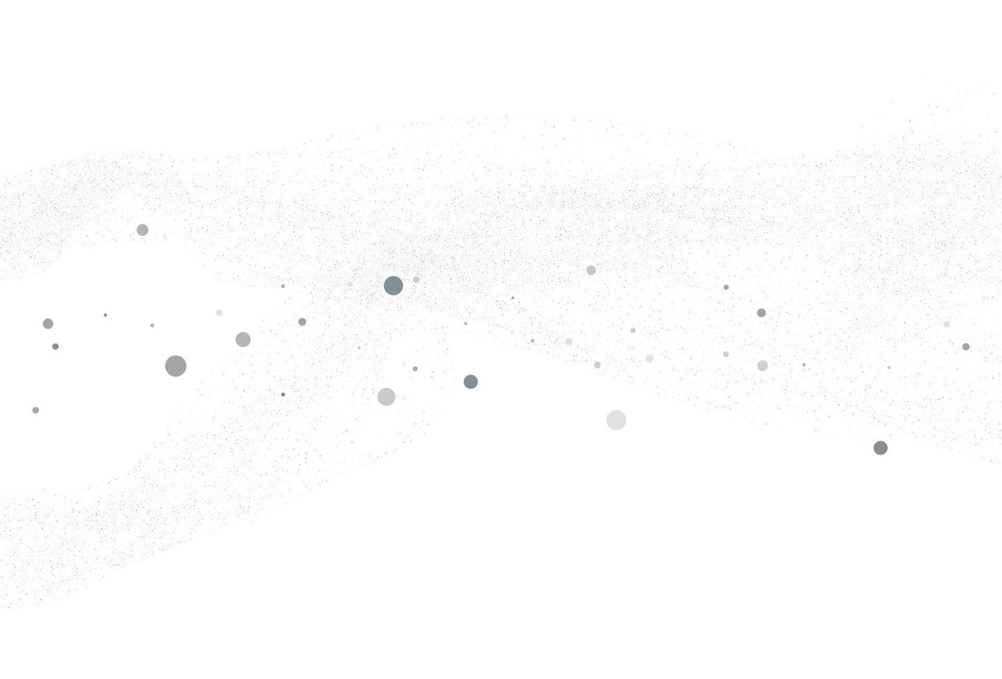 Cloud of confetti, light silver glitter round vector