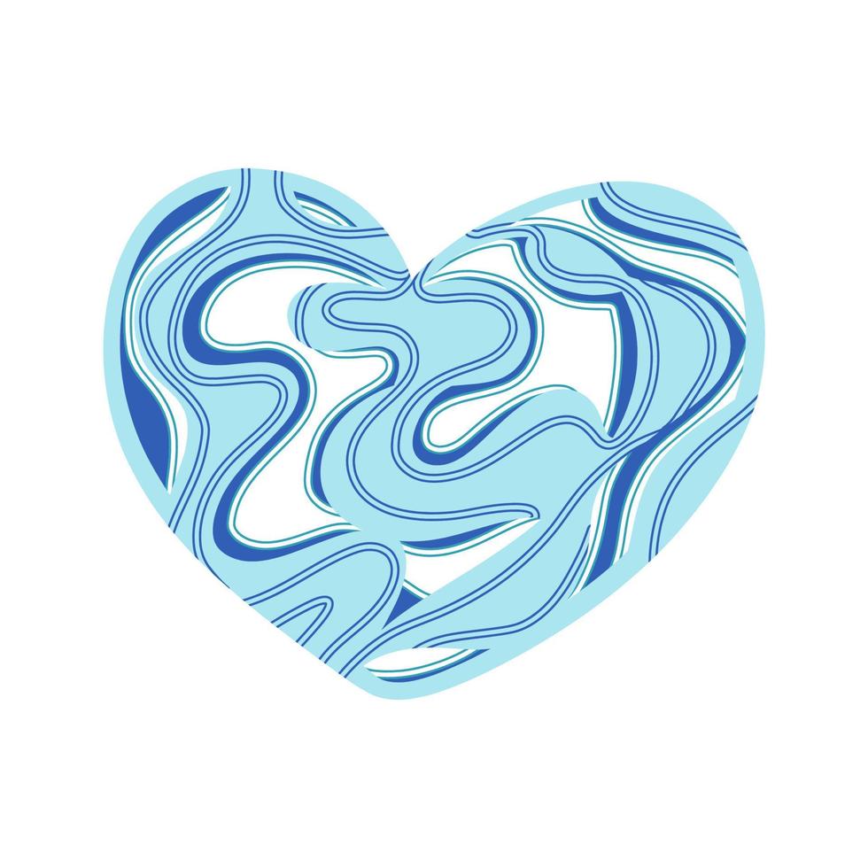 Heart Color Icons vector illustrations.