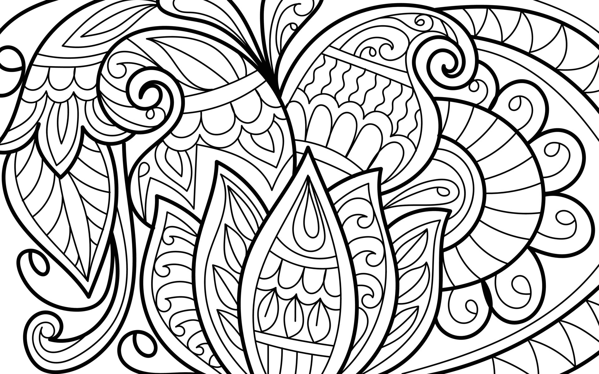 Decorative henna design coloring book page illustration 15941364 Vector