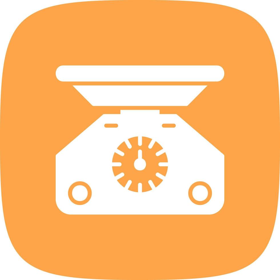 Weight Scale Creative Icon Design vector