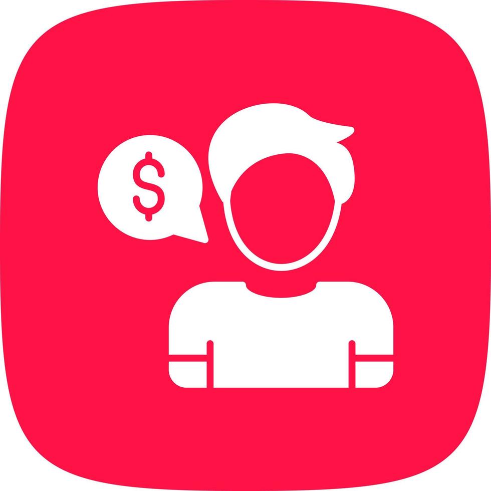 Thinking Money Creative Icon Design vector