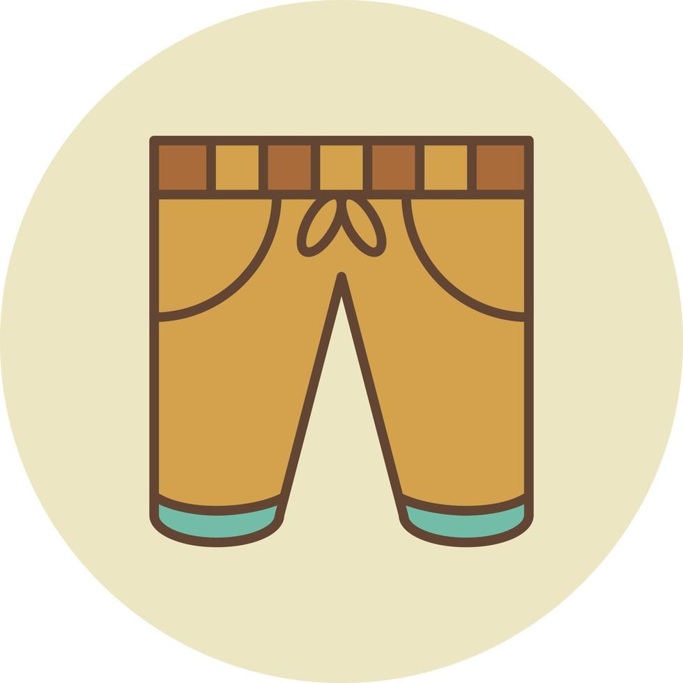 diseño de icono creativo de pantalones cortos vector