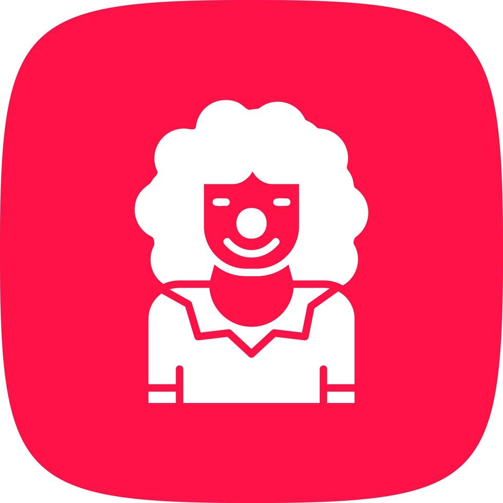 diseño de icono creativo de payaso vector