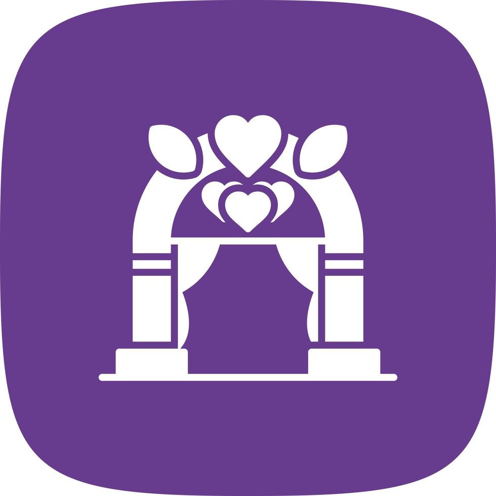 Wedding Arch Creative Icon Design vector