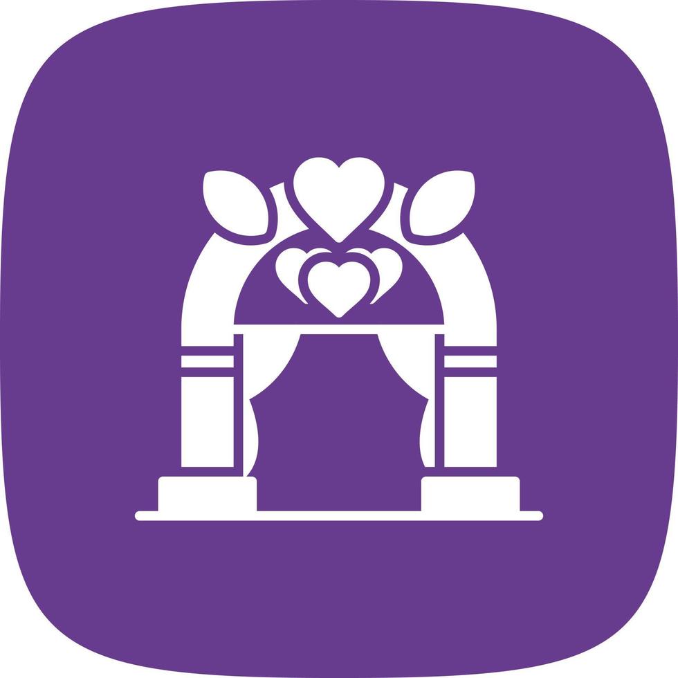 diseño de icono creativo de arco de boda vector