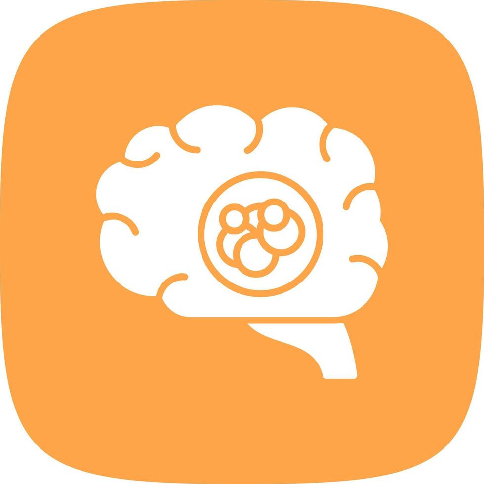 Brain Cancer Creative Icon Design vector