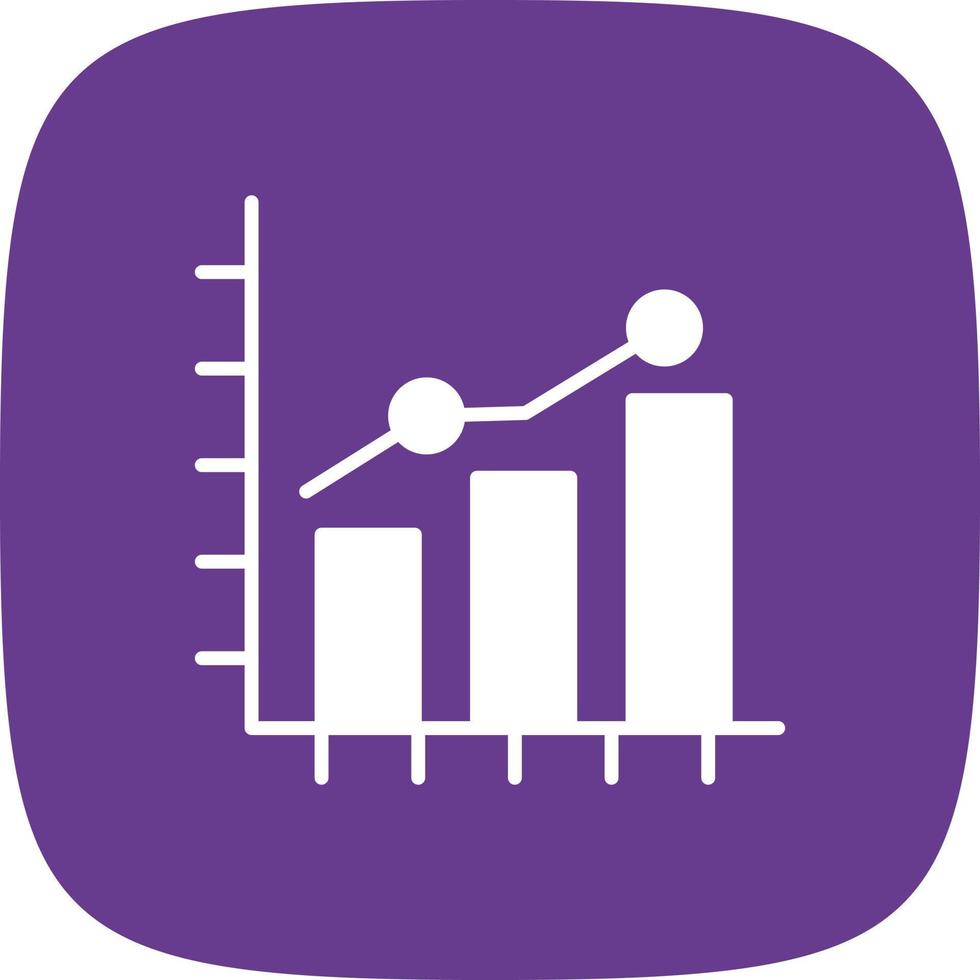 Growth Chart Creative Icon Design vector