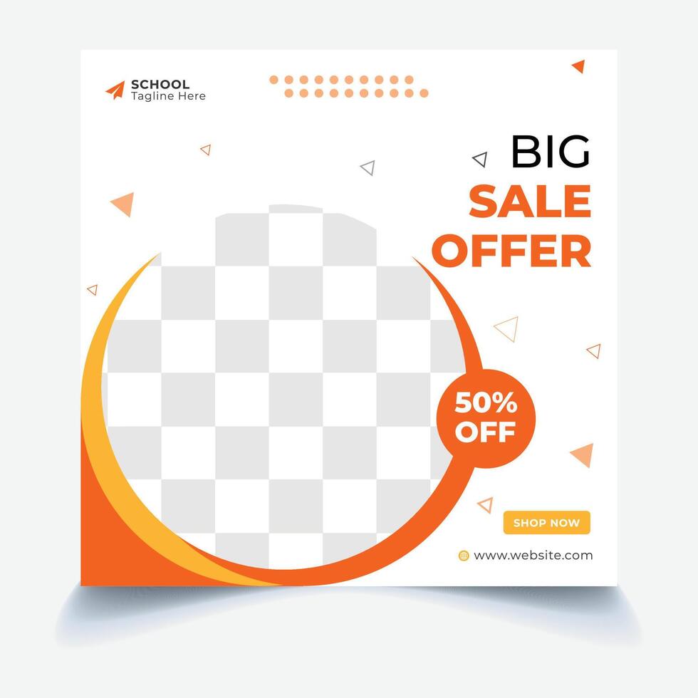 Big Sale Social Media Post Design vector