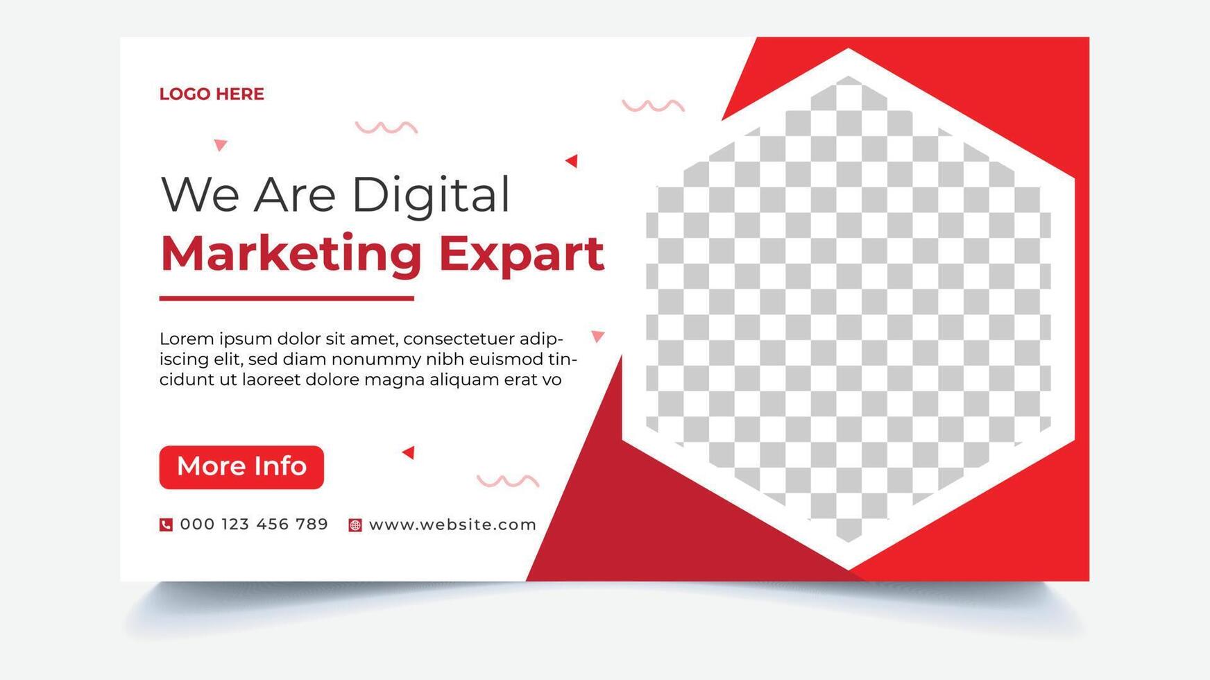 Digital Marketing Web Banner vector