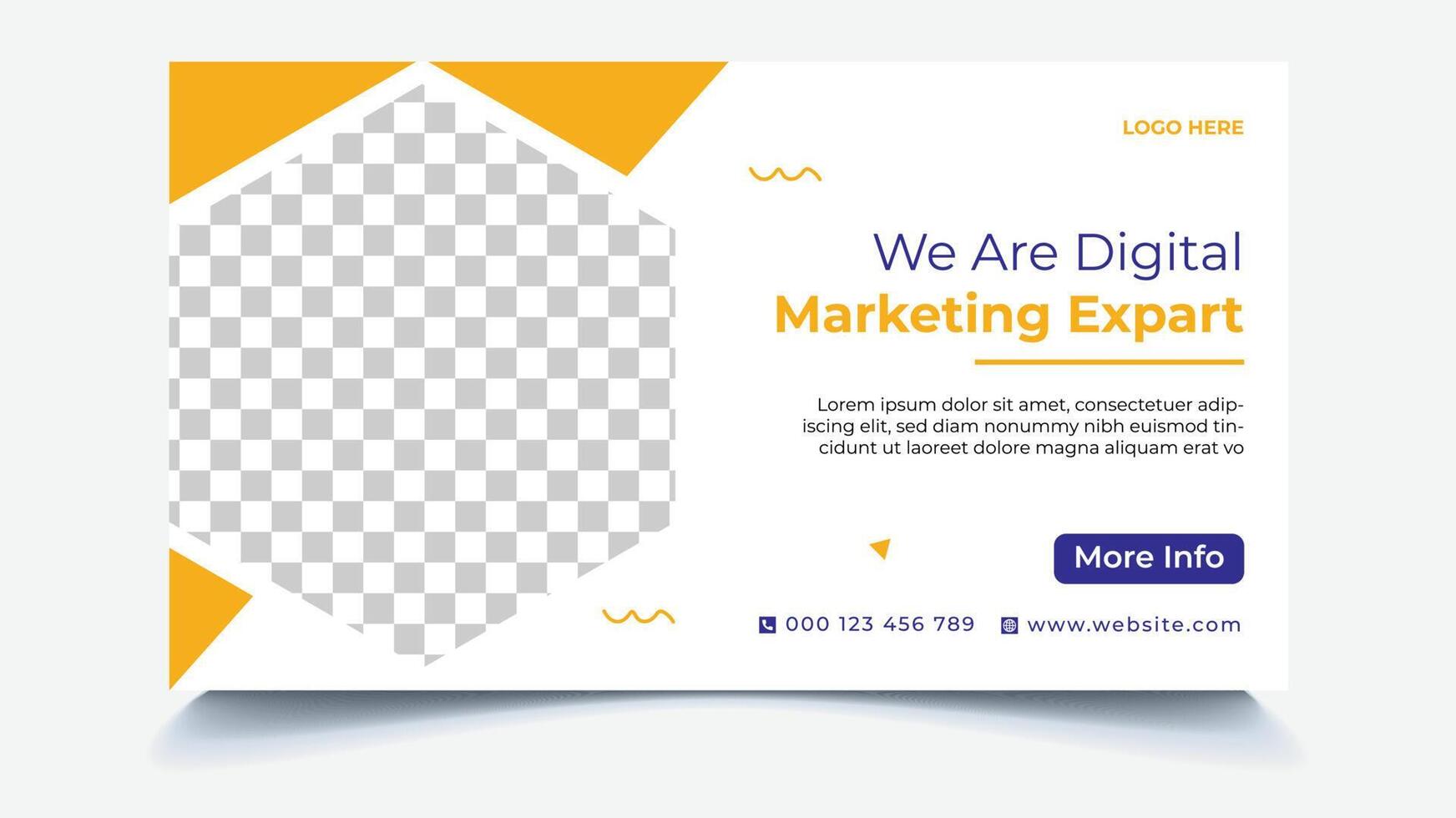 Digital Marketing Web Banner vector