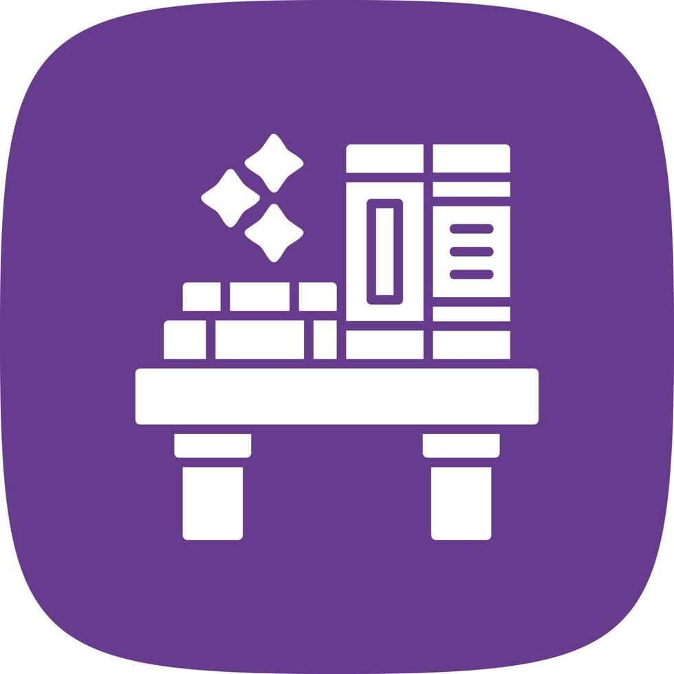 Bookshelf Creative Icon Design vector