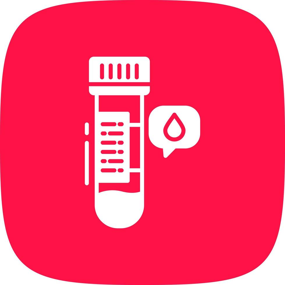 Blood Sample Creative Icon Design vector