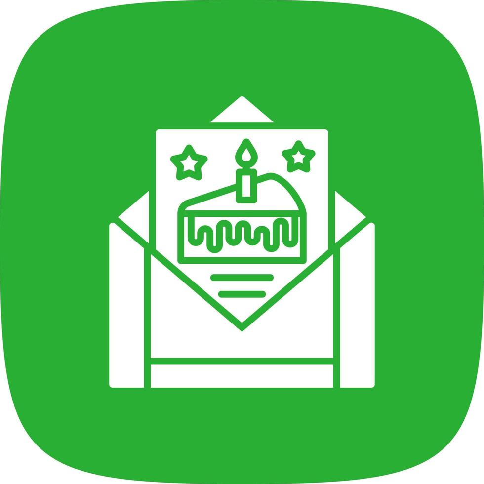 Birthday Card Creative Icon Design vector