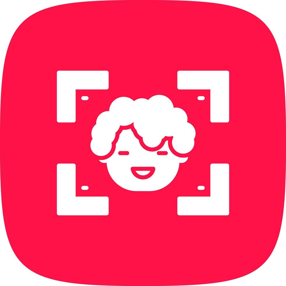 Face Detection Creative Icon Design vector